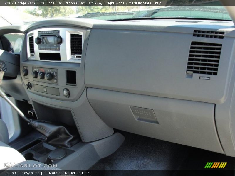 Bright White / Medium Slate Gray 2007 Dodge Ram 2500 Lone Star Edition Quad Cab 4x4