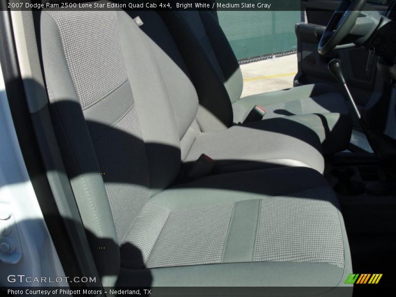 Bright White / Medium Slate Gray 2007 Dodge Ram 2500 Lone Star Edition Quad Cab 4x4