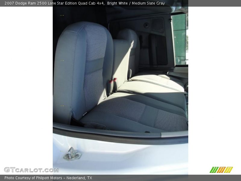 Bright White / Medium Slate Gray 2007 Dodge Ram 2500 Lone Star Edition Quad Cab 4x4