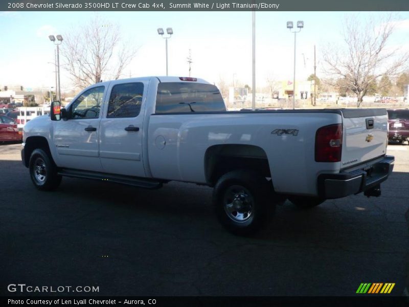 Summit White / Light Titanium/Ebony 2008 Chevrolet Silverado 3500HD LT Crew Cab 4x4