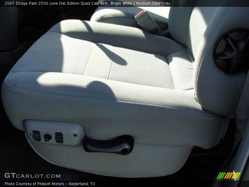 Bright White / Medium Slate Gray 2007 Dodge Ram 2500 Lone Star Edition Quad Cab 4x4