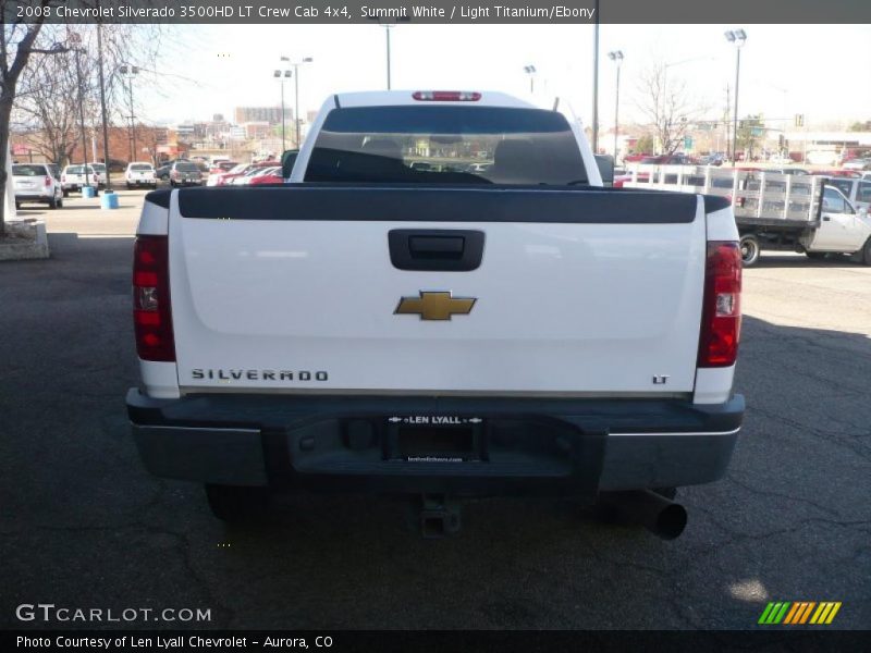 Summit White / Light Titanium/Ebony 2008 Chevrolet Silverado 3500HD LT Crew Cab 4x4