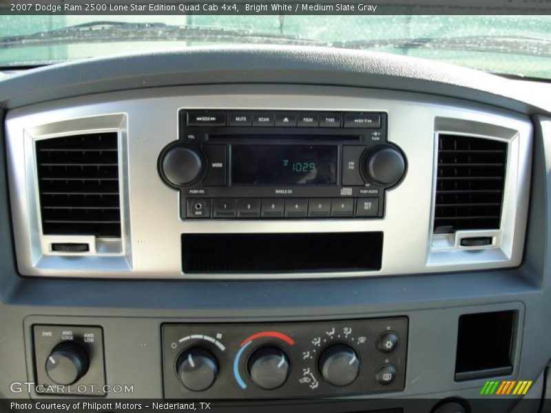 Bright White / Medium Slate Gray 2007 Dodge Ram 2500 Lone Star Edition Quad Cab 4x4
