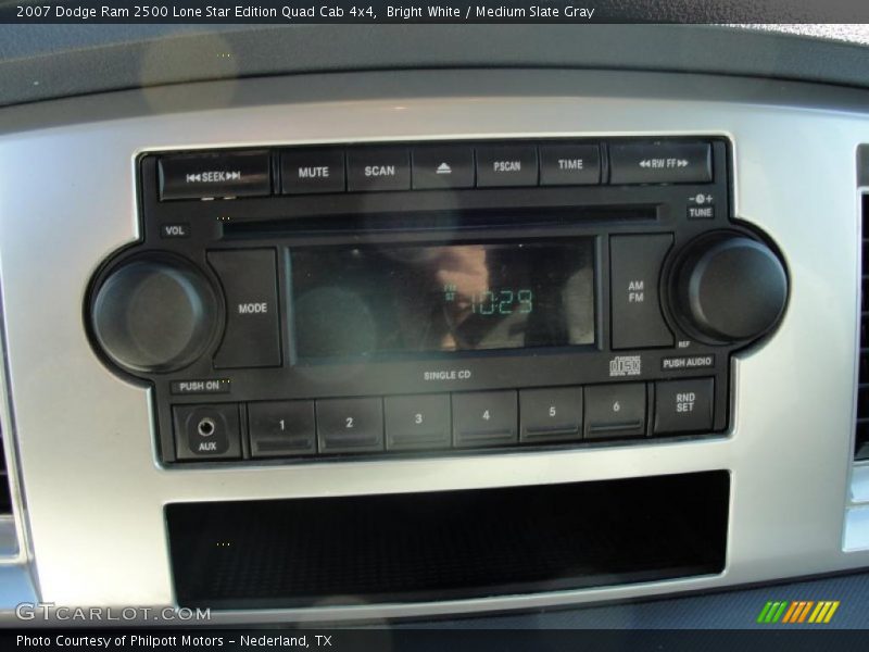 Bright White / Medium Slate Gray 2007 Dodge Ram 2500 Lone Star Edition Quad Cab 4x4