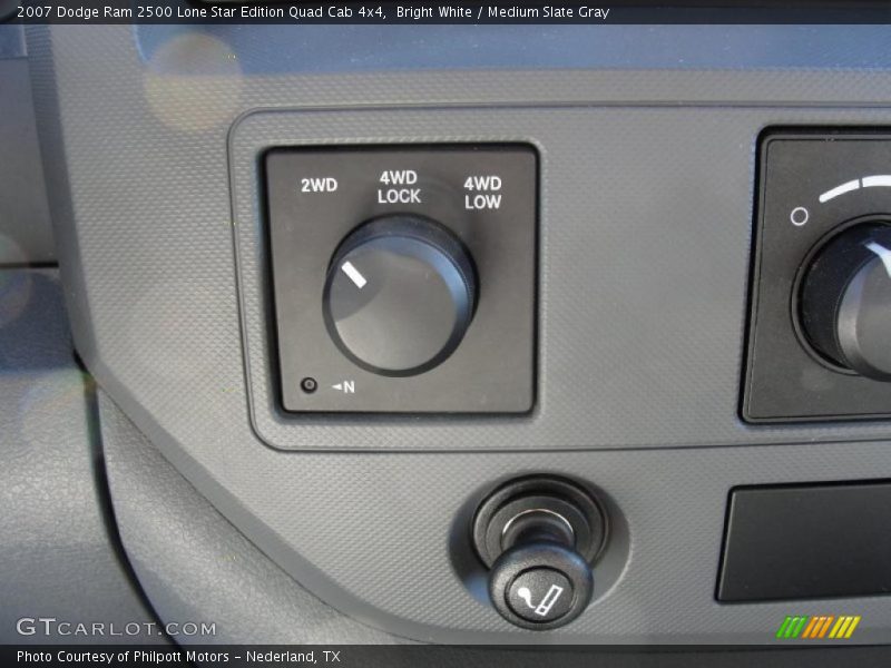 Bright White / Medium Slate Gray 2007 Dodge Ram 2500 Lone Star Edition Quad Cab 4x4