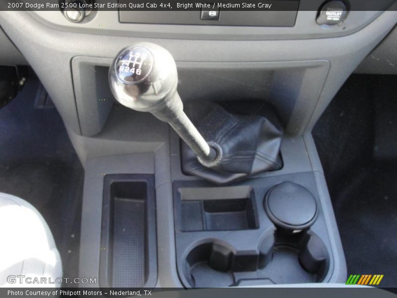 Bright White / Medium Slate Gray 2007 Dodge Ram 2500 Lone Star Edition Quad Cab 4x4