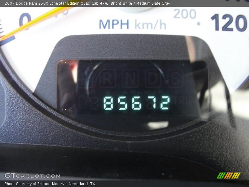 Bright White / Medium Slate Gray 2007 Dodge Ram 2500 Lone Star Edition Quad Cab 4x4