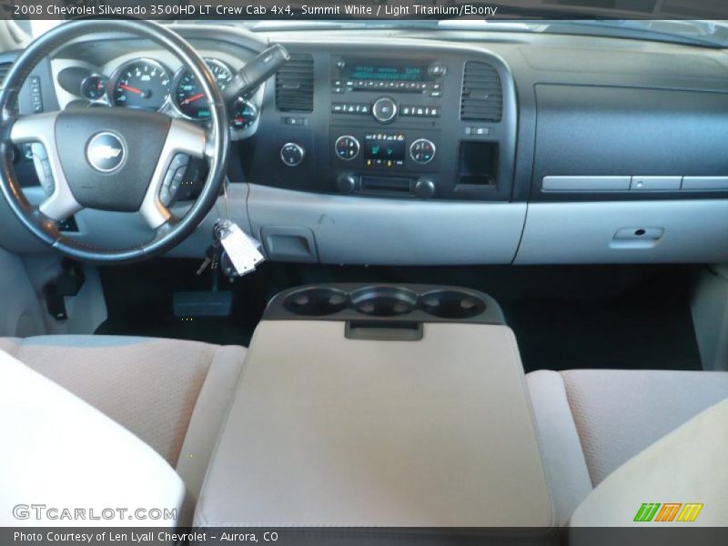 Light Titanium/Ebony Interior - 2008 Silverado 3500HD LT Crew Cab 4x4 