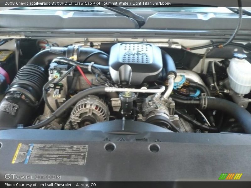  2008 Silverado 3500HD LT Crew Cab 4x4 Engine - 6.6 Liter OHV 32-Valve Duramax Turbo Diesel V8