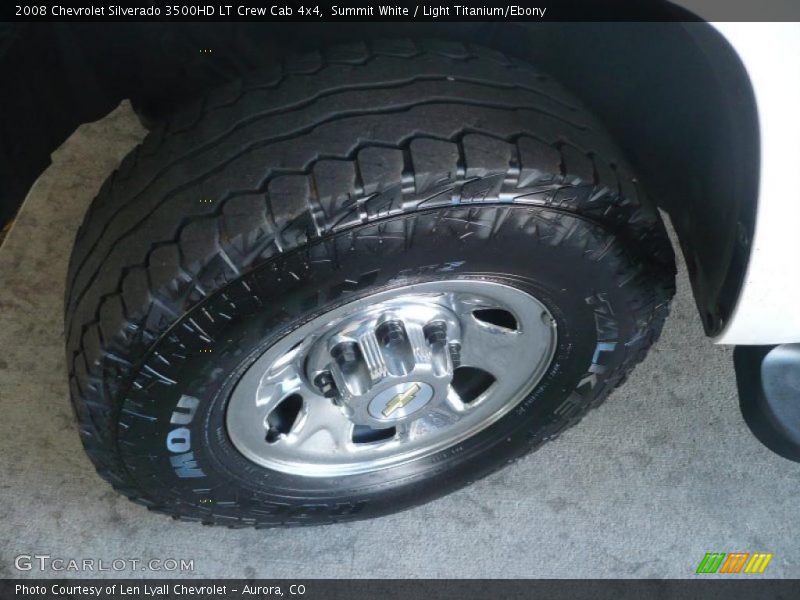 Summit White / Light Titanium/Ebony 2008 Chevrolet Silverado 3500HD LT Crew Cab 4x4