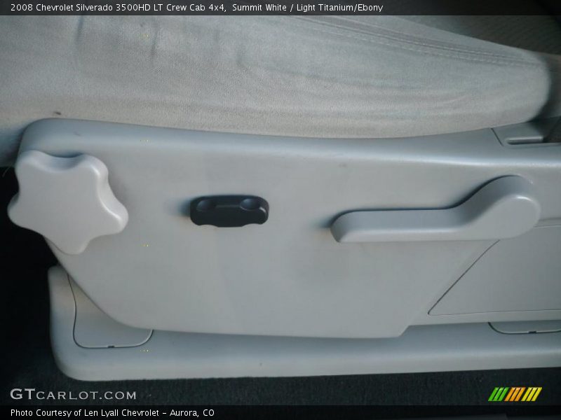 Summit White / Light Titanium/Ebony 2008 Chevrolet Silverado 3500HD LT Crew Cab 4x4