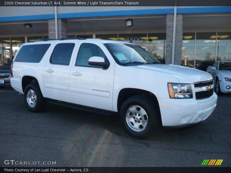 Summit White / Light Titanium/Dark Titanium 2009 Chevrolet Suburban LT 4x4