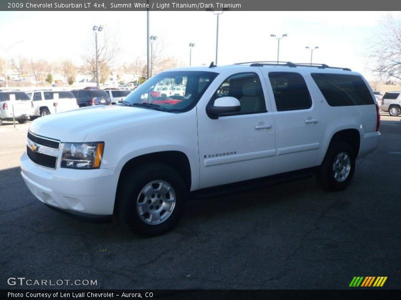 Summit White / Light Titanium/Dark Titanium 2009 Chevrolet Suburban LT 4x4