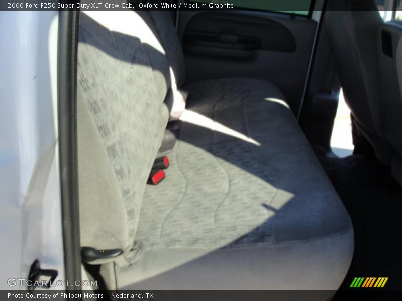 Oxford White / Medium Graphite 2000 Ford F250 Super Duty XLT Crew Cab
