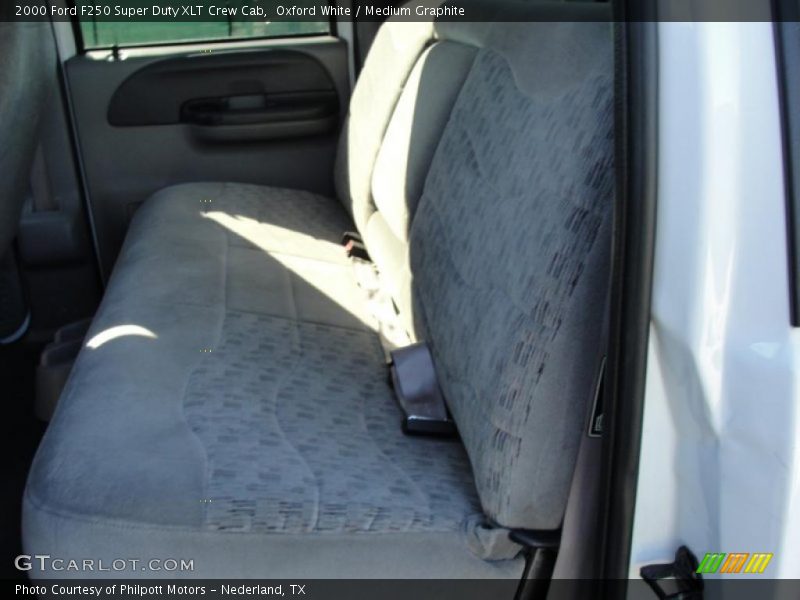 Oxford White / Medium Graphite 2000 Ford F250 Super Duty XLT Crew Cab