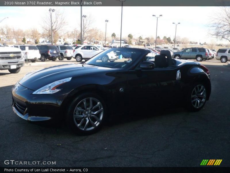 Magnetic Black / Black Cloth 2010 Nissan 370Z Roadster