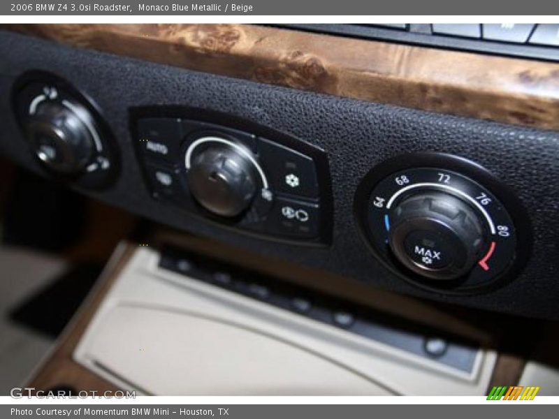 Monaco Blue Metallic / Beige 2006 BMW Z4 3.0si Roadster