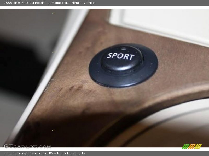 Monaco Blue Metallic / Beige 2006 BMW Z4 3.0si Roadster