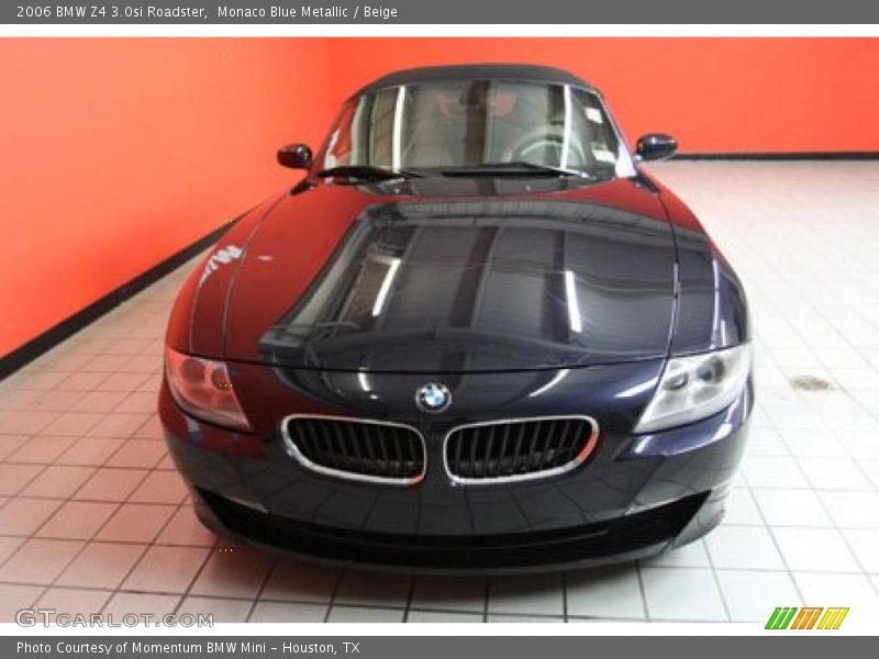 Monaco Blue Metallic / Beige 2006 BMW Z4 3.0si Roadster