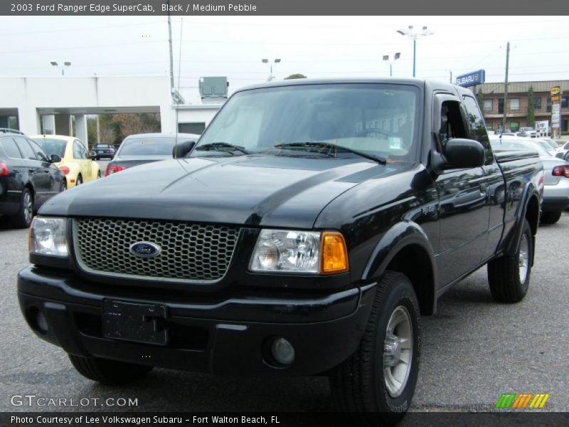 Black / Medium Pebble 2003 Ford Ranger Edge SuperCab