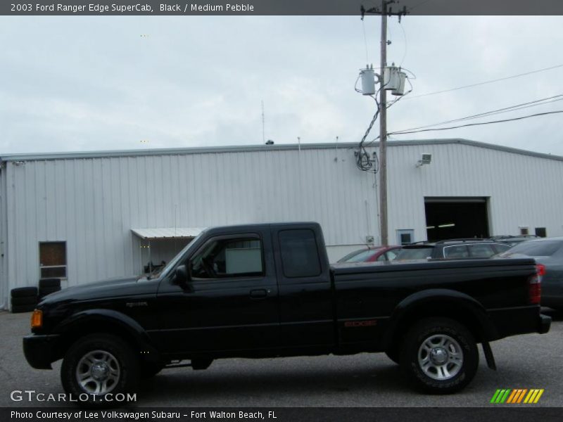 Black / Medium Pebble 2003 Ford Ranger Edge SuperCab
