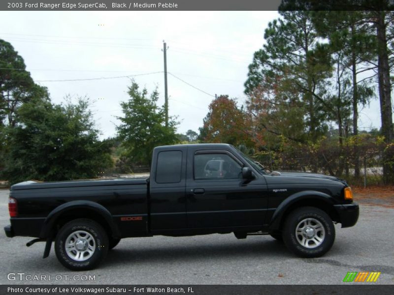 Black / Medium Pebble 2003 Ford Ranger Edge SuperCab