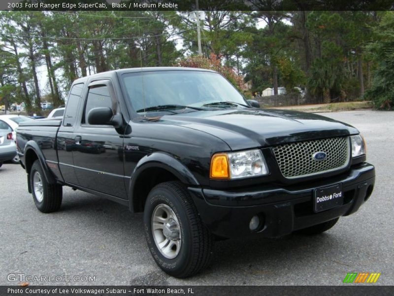 Black / Medium Pebble 2003 Ford Ranger Edge SuperCab