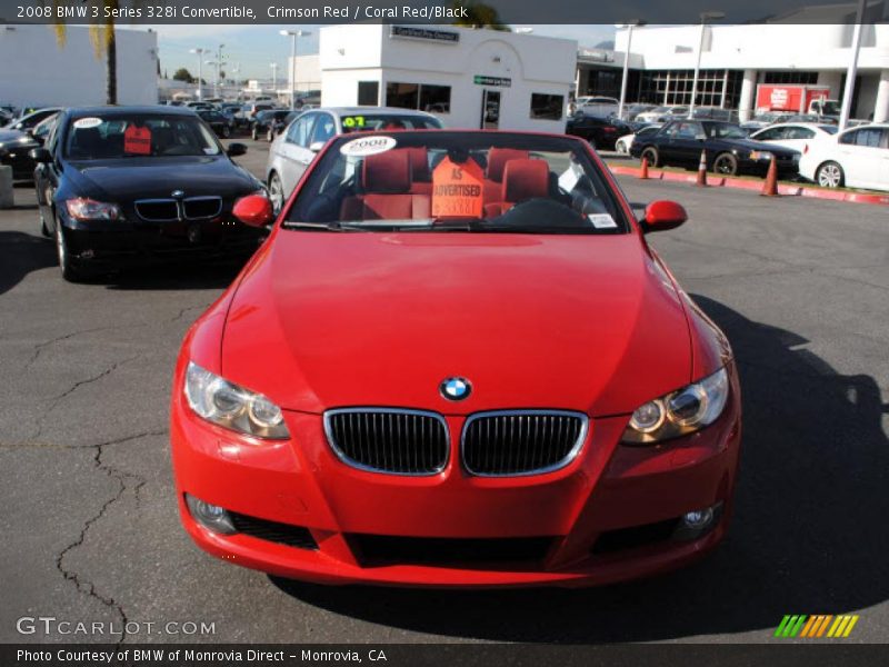 Crimson Red / Coral Red/Black 2008 BMW 3 Series 328i Convertible