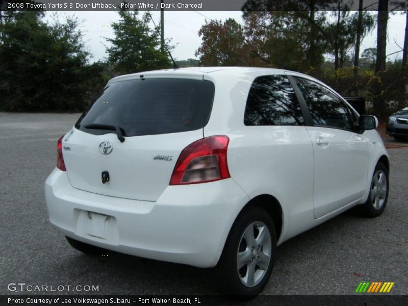 Polar White / Dark Charcoal 2008 Toyota Yaris S 3 Door Liftback