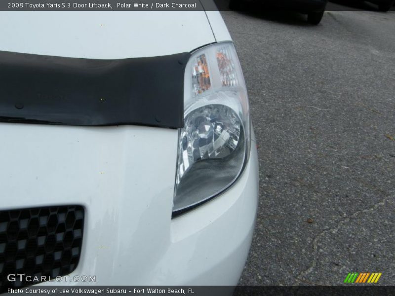 Polar White / Dark Charcoal 2008 Toyota Yaris S 3 Door Liftback