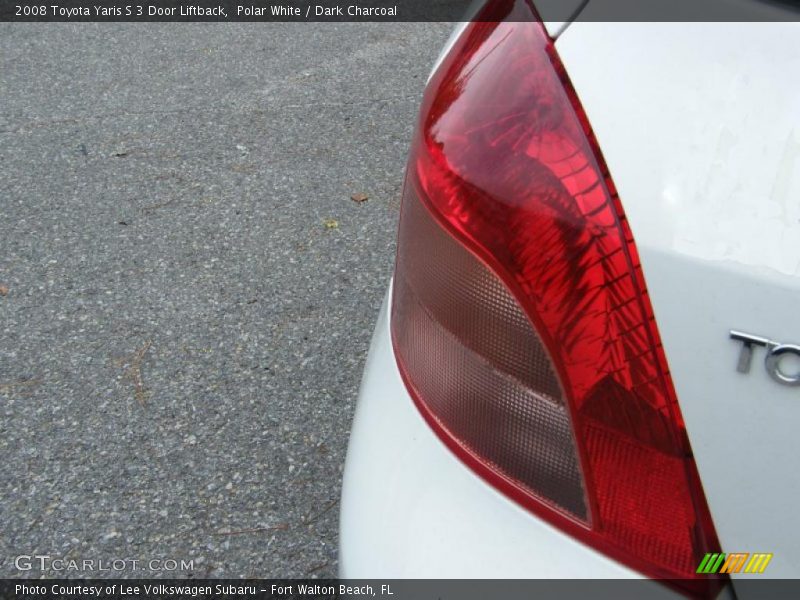 Polar White / Dark Charcoal 2008 Toyota Yaris S 3 Door Liftback