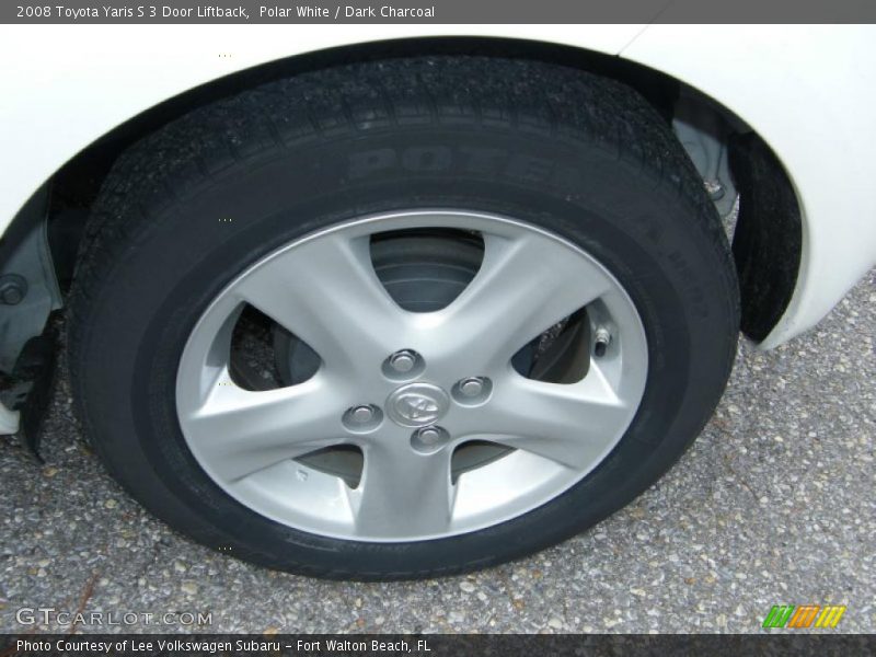Polar White / Dark Charcoal 2008 Toyota Yaris S 3 Door Liftback