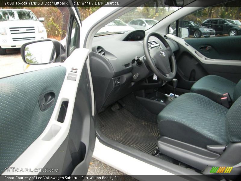 Polar White / Dark Charcoal 2008 Toyota Yaris S 3 Door Liftback