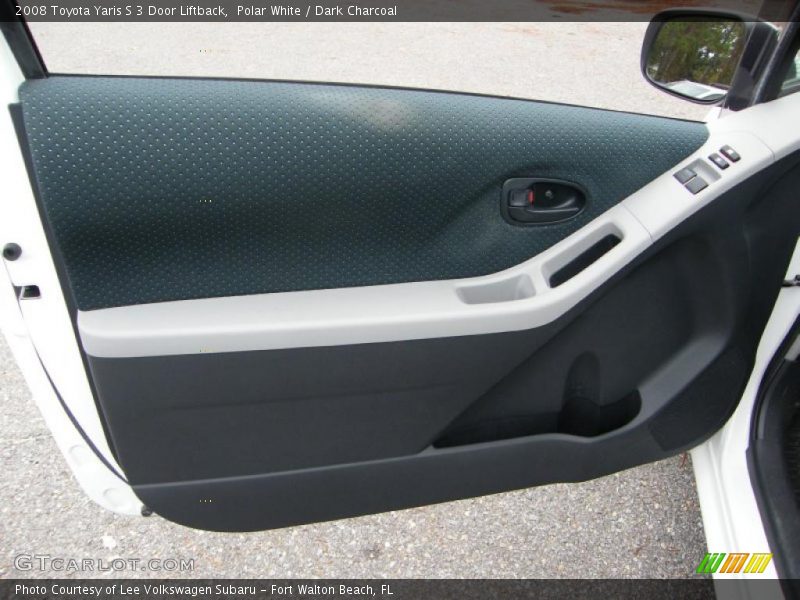 Polar White / Dark Charcoal 2008 Toyota Yaris S 3 Door Liftback