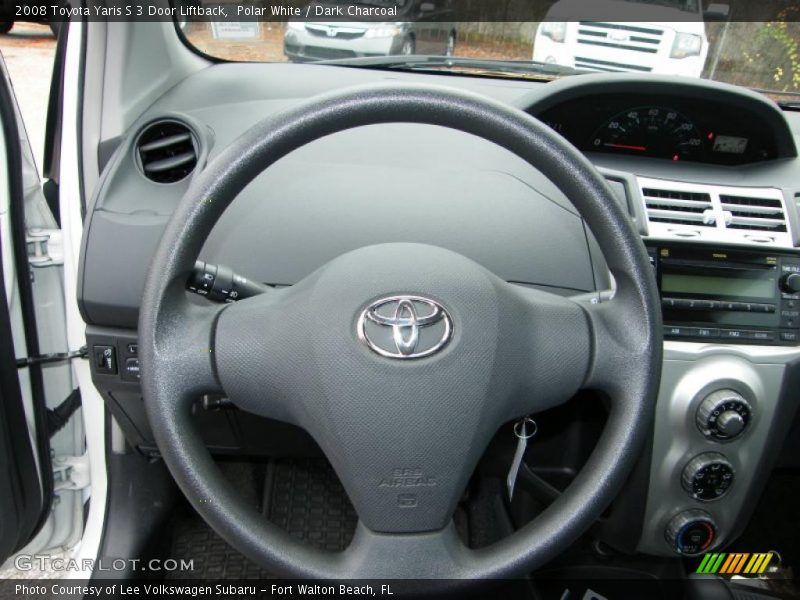 Polar White / Dark Charcoal 2008 Toyota Yaris S 3 Door Liftback