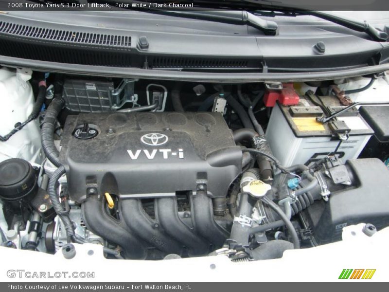Polar White / Dark Charcoal 2008 Toyota Yaris S 3 Door Liftback