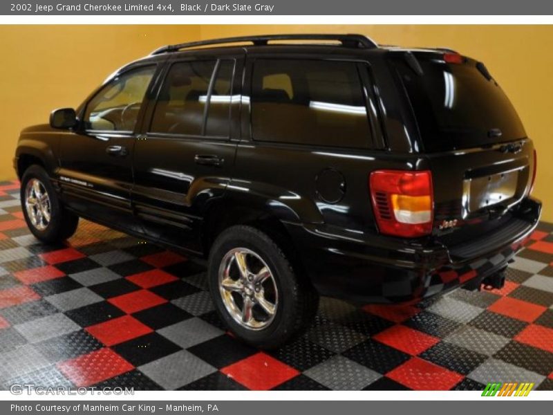 Black / Dark Slate Gray 2002 Jeep Grand Cherokee Limited 4x4