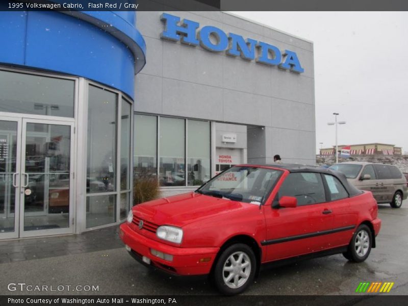 Flash Red / Gray 1995 Volkswagen Cabrio