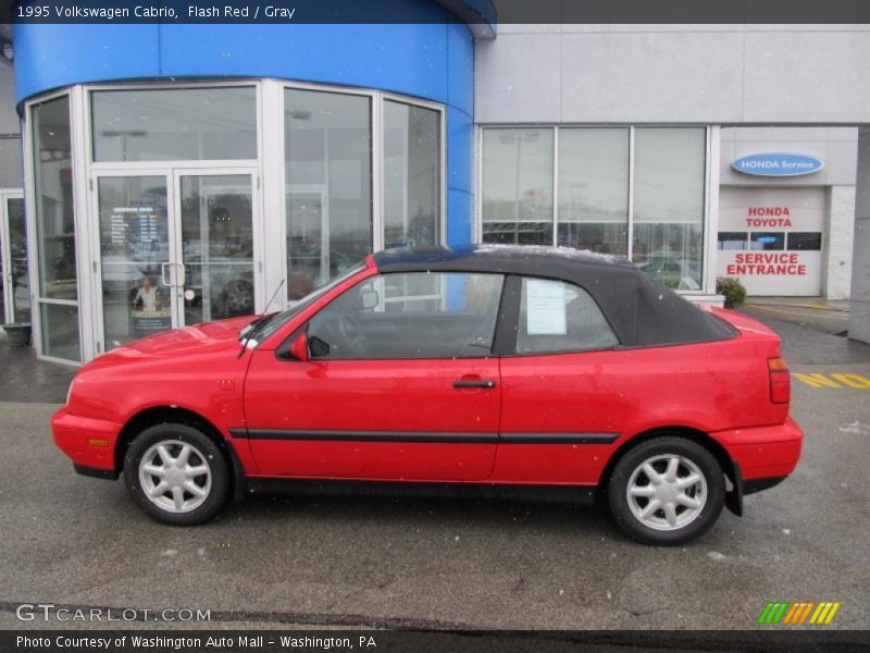 Flash Red / Gray 1995 Volkswagen Cabrio