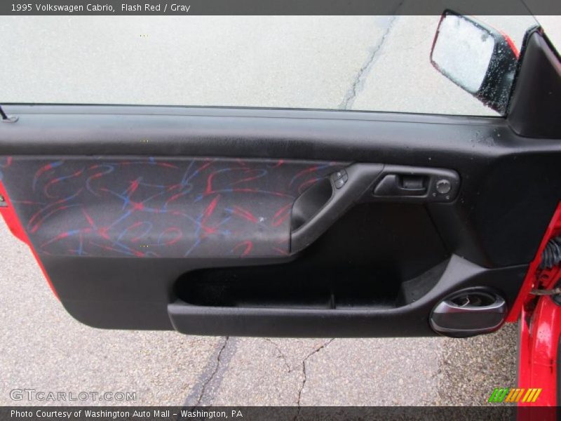 Flash Red / Gray 1995 Volkswagen Cabrio