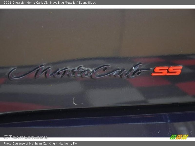 Navy Blue Metallic / Ebony Black 2001 Chevrolet Monte Carlo SS