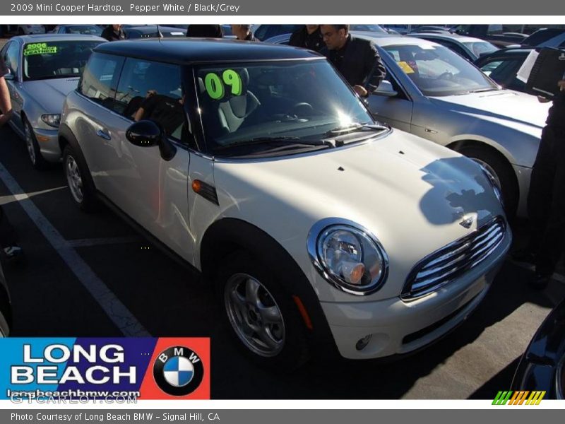 Pepper White / Black/Grey 2009 Mini Cooper Hardtop