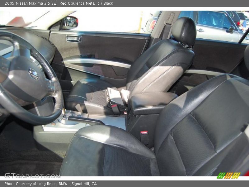 Red Opulence Metallic / Black 2005 Nissan Maxima 3.5 SE