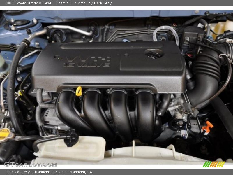  2006 Matrix XR AWD Engine - 1.8L DOHC 16V VVT-i 4 Cylinder
