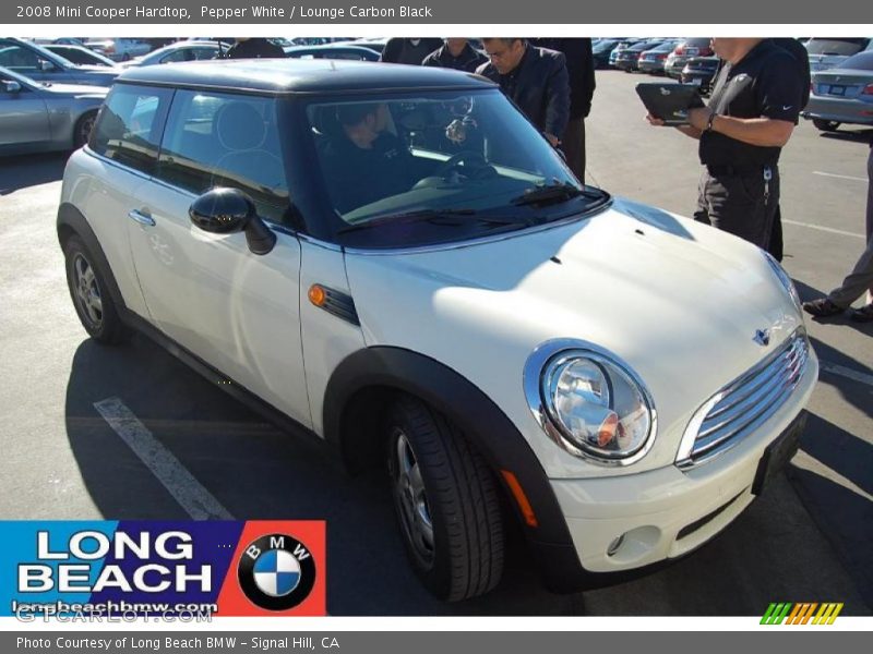 Pepper White / Lounge Carbon Black 2008 Mini Cooper Hardtop