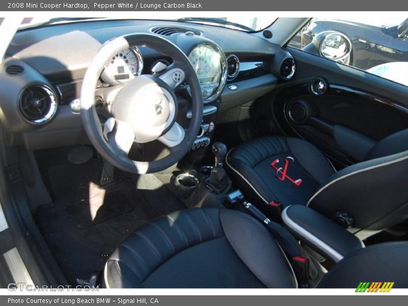 Pepper White / Lounge Carbon Black 2008 Mini Cooper Hardtop