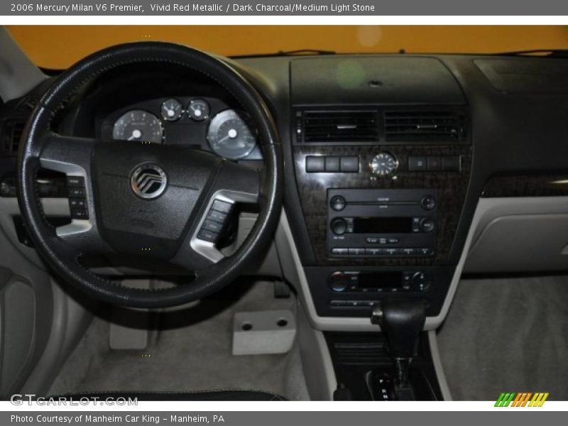Vivid Red Metallic / Dark Charcoal/Medium Light Stone 2006 Mercury Milan V6 Premier