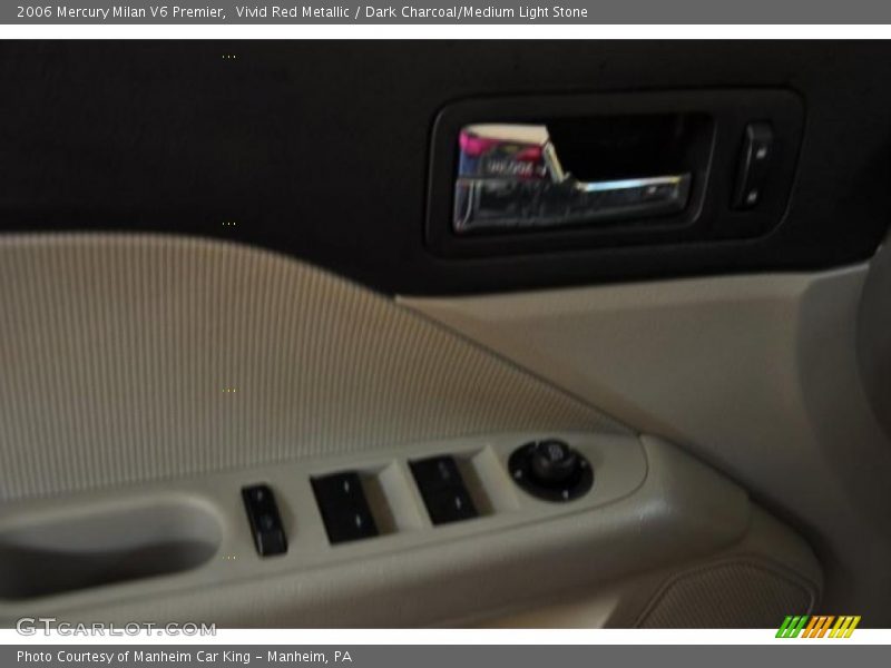 Vivid Red Metallic / Dark Charcoal/Medium Light Stone 2006 Mercury Milan V6 Premier