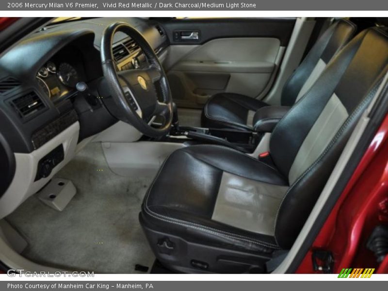 Vivid Red Metallic / Dark Charcoal/Medium Light Stone 2006 Mercury Milan V6 Premier