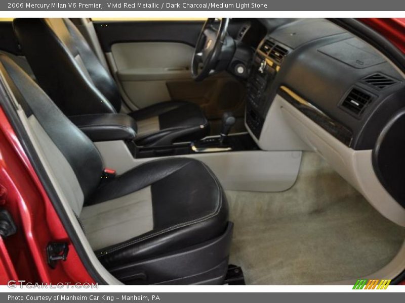 Vivid Red Metallic / Dark Charcoal/Medium Light Stone 2006 Mercury Milan V6 Premier